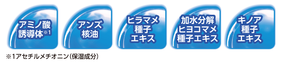 5種のネイルケア成分（保湿成分）配合