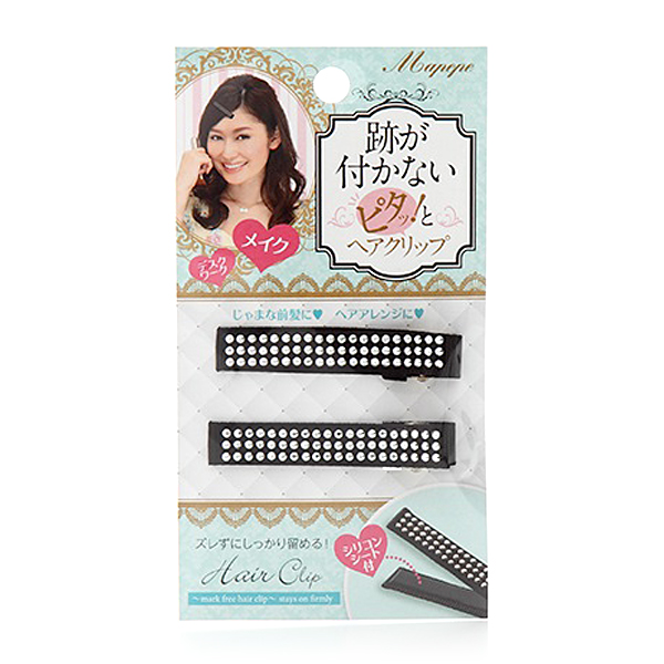 跡が付かないピタッとヘアクリップ 2p スタッズsv 廃番 マペペ 跡が付かないピタッとヘアクリップ 2p スタッズsv 廃番 マペペ
