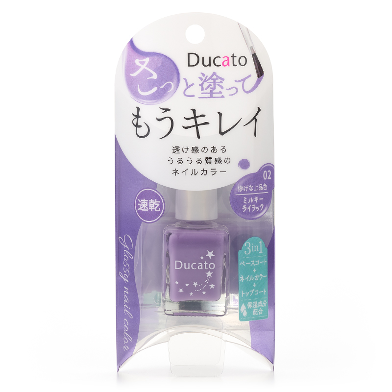 グロッシーネイルカラー A 02 ミルキーライラック デュカート
